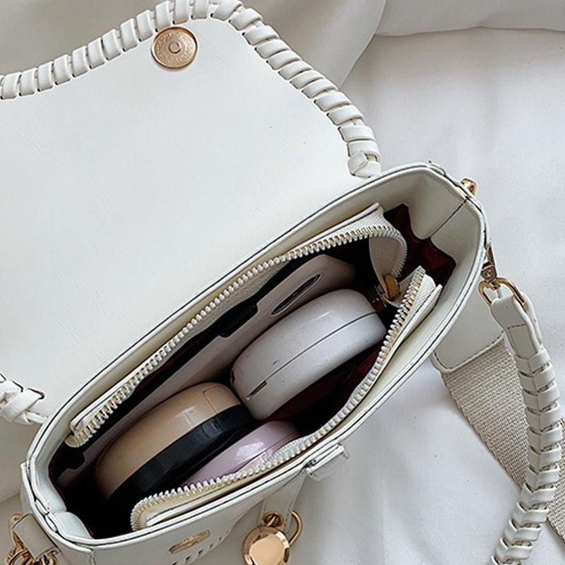 Women Underarm Saddle Bag Purses and Handbags Luxury Lipstick Box PU Leather Shoulder Crossbody Bags 2022 Summer Tassel