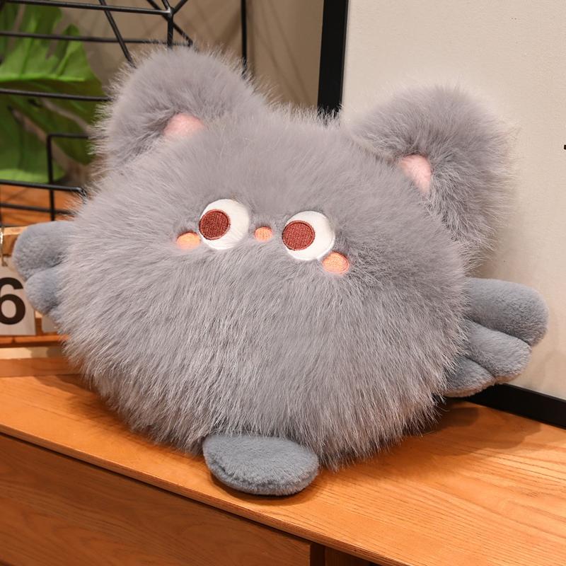 Non-Toxic New Grey Cat Plush Toys Cat Stuffed Dolls Soft Pillow Stuffed Animal Peluches Dolls Toys Christmas Gifts