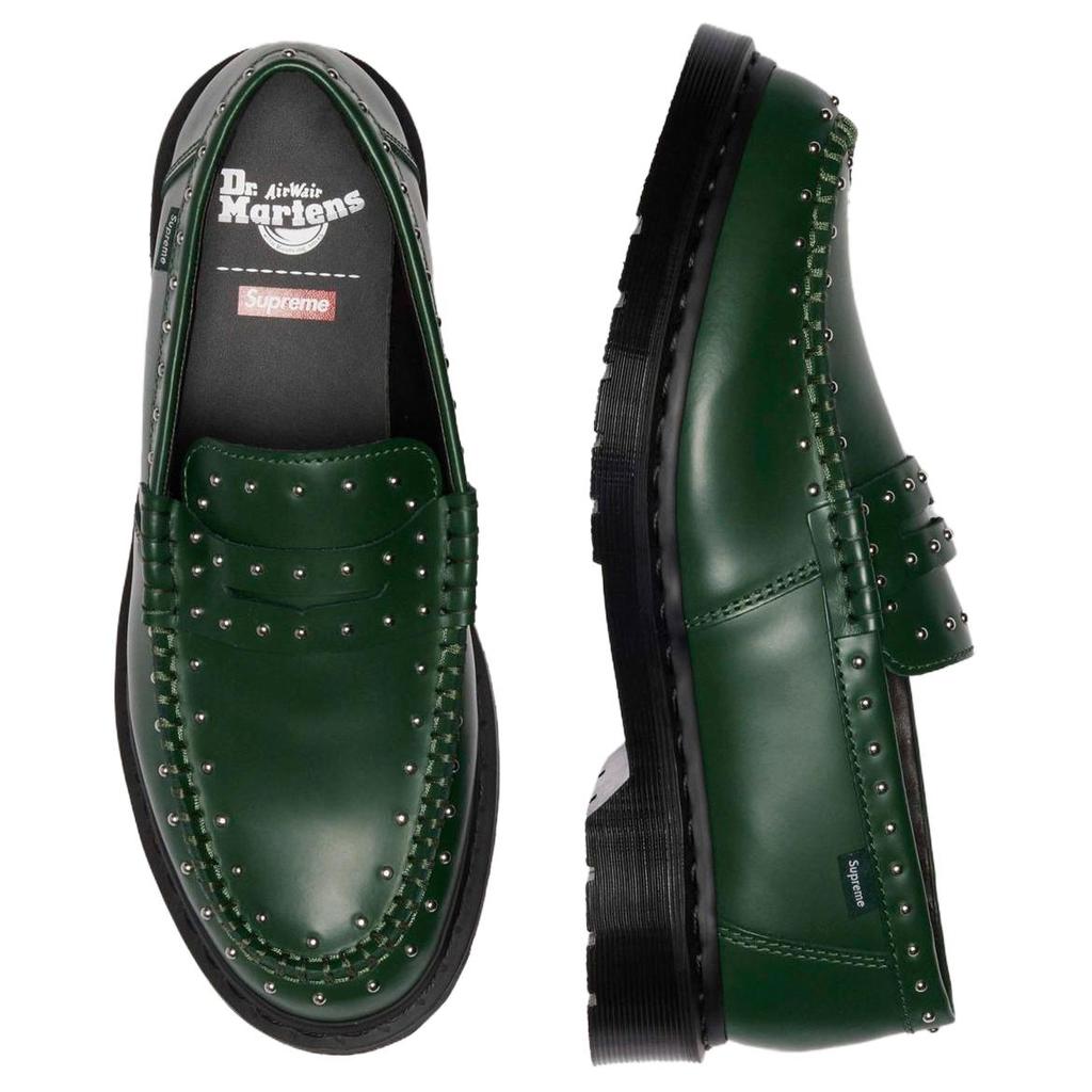 Supreme x Dr. Martens Penton Mokasyny z ćwiekami Ciemnozielone Buty sportowe Unisex 41873300