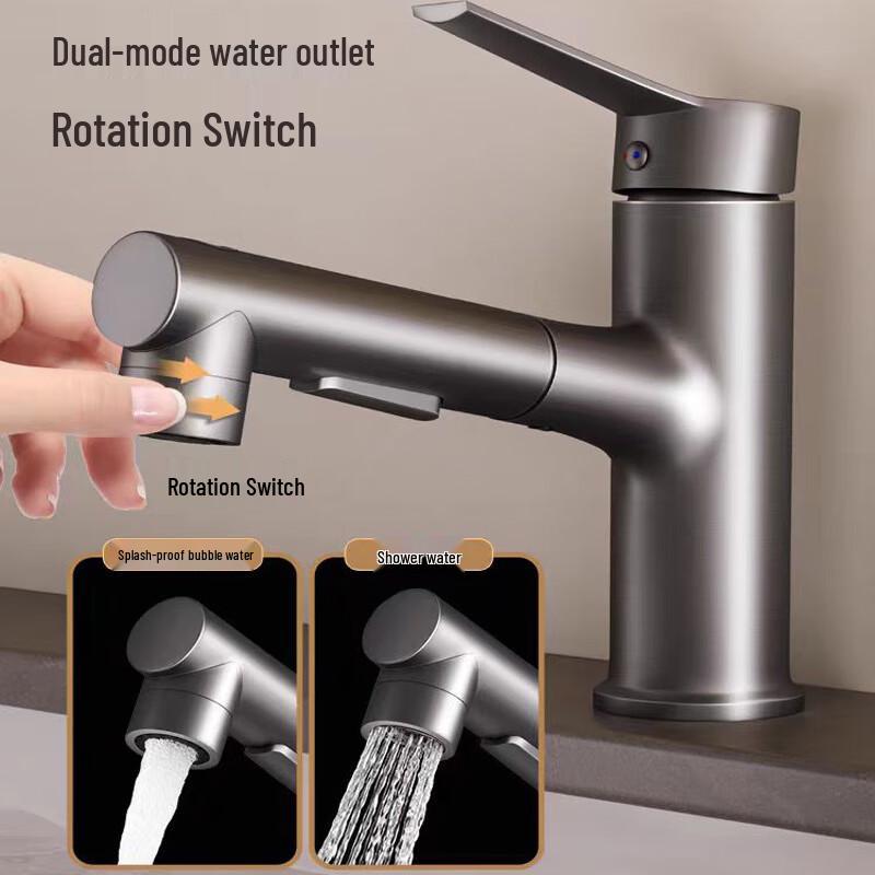 Huejia Kupferbecken-Armatur mit Ausziehbrause