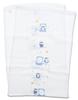 Kontex Imabari Hagoromo Gauze Face Towel with Moonlit Owl 33 x 95cm Design, Blue, Approx.