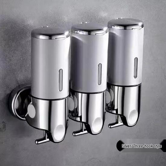 Wall-Mounted Stainless Steel Manual Soap Dispenser for Bathroom