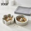 Pumice Perch Feeding Dish Stone Parrot Bowl, Spill Proof Bird Water Bowl Food Dish, Cage Feeder for Cockatoo Cockatiel Conure Parakeet Small Accessory