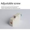 Set of 2 ABS Plastic and Metal Cupboard Hangers with Wall Brackets for Durable and Adjustable Wall Cabinet Installation