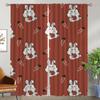 Rabbit Anti-mosquito Curtains for Camera Modern Living Room Curtains 2 Pieces Halloween Decoration Window Curtain Shades Kitchen