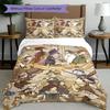3pcs Duvet Cover Set (1*Duvet Cover + 2*Pillowcase, Without Core), Genshin Impact Print Bedding Set, Bedroom Decor, All‑Season, Birthday Gift