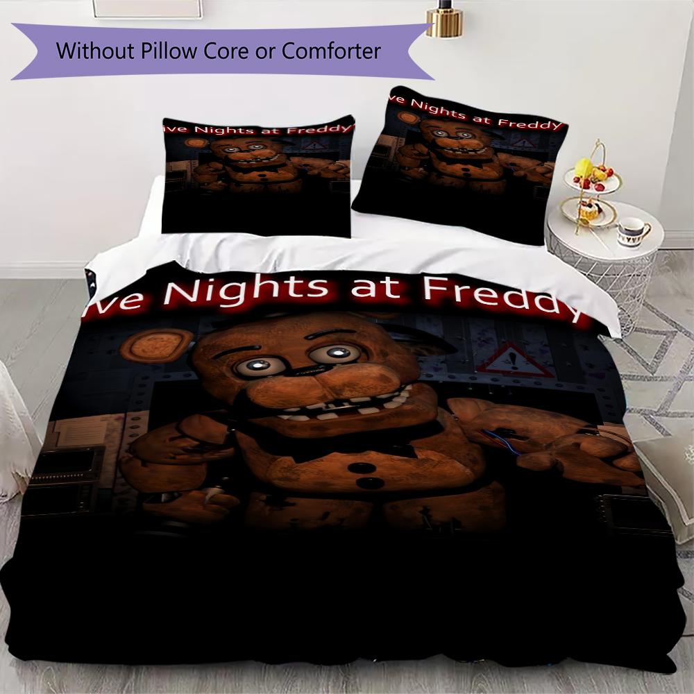 Celebrate Animatronic Friends Threepiece Set 1 Duvet Cover 2 Pillowcase Without Core Without Core Bedding Set Soft And Comfortable