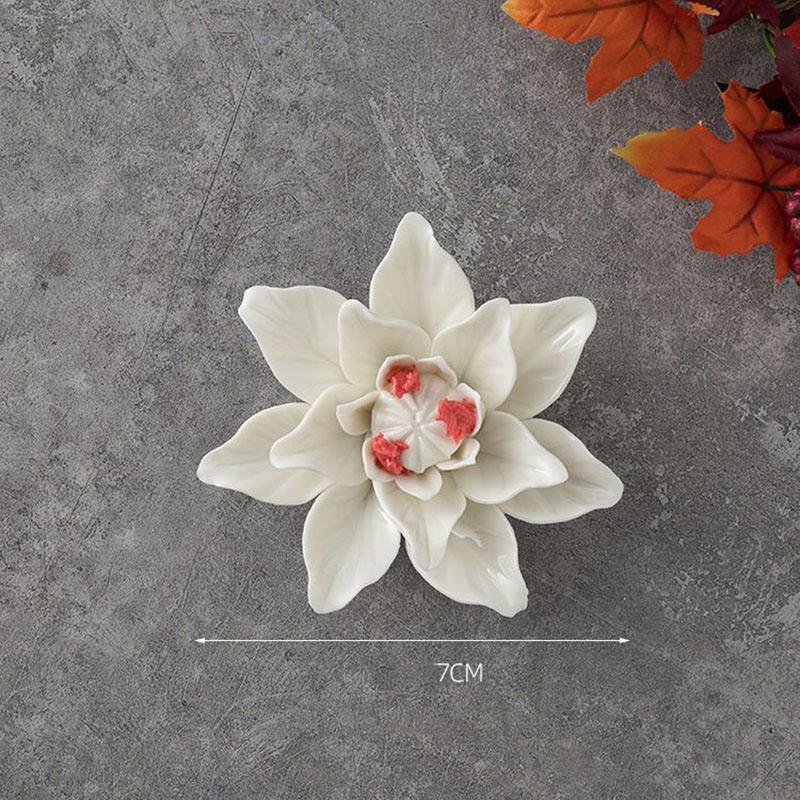 Modern 3D Ceramic Flower Wall Mural Decoration Home Bedroom Porch Wall Sticker Ornaments Office Lobby Club Wall Accessories Item