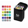 12-60 colors optional dual head marker set, DIY student art drawing pen for graffiti and watercolor markers