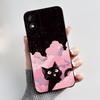 Phone Case For Itel A18 Bumper Soft Silicone Jelly Black Case Stylish Style Fashion Snow Mountain Painted Shockproof Cover