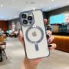 Electroplating Magnetic Case Suitable for Apple 15PRO Protective Case with Lens Film TPU Soft Case IPhone 14 Mobile Phone Case