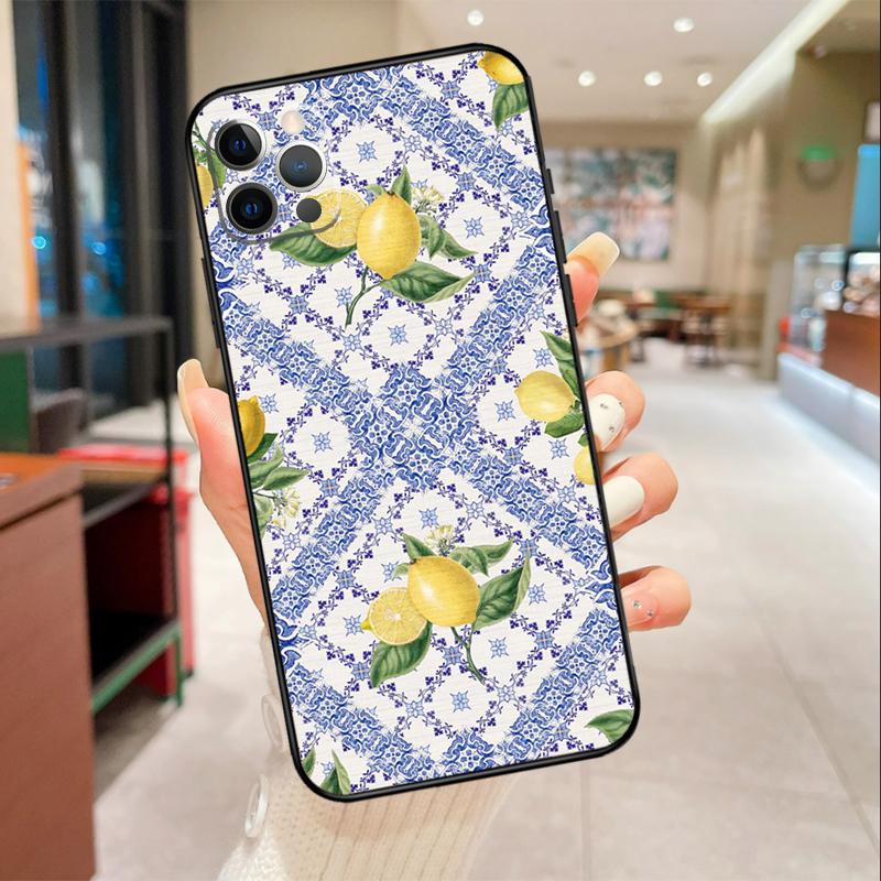 Lemon Fruit Phone Case For iPhone 17 16 15 14 13 12 11 Pro Max mini 16 Plus 16e 17 Air Protective Cover