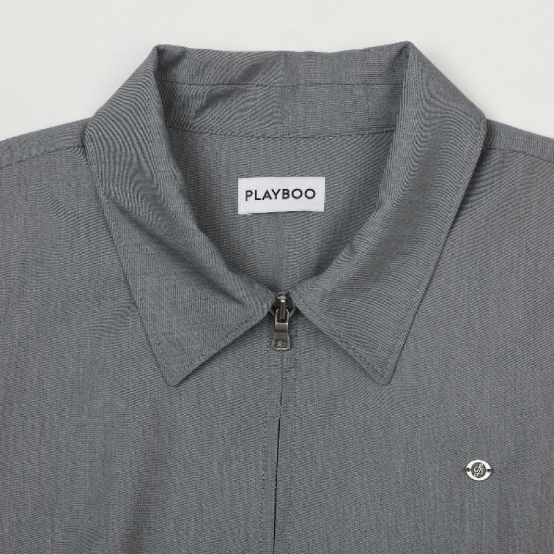 Playboo Cooling Denim Like Jacket Light Grey