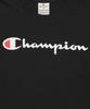 Champion Big Script Logo Cotton Short Sleeve T-Shirt Black