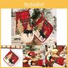 Christmas Themed Plaid Fabric Embroidered Heat Resistant Pot Holders And Gloves For Festive Cooking