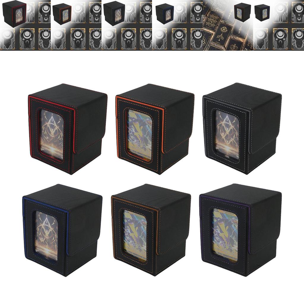Trading Card Deck Box Card Case Gathering Card Toy for 100+ Cards Decks Case