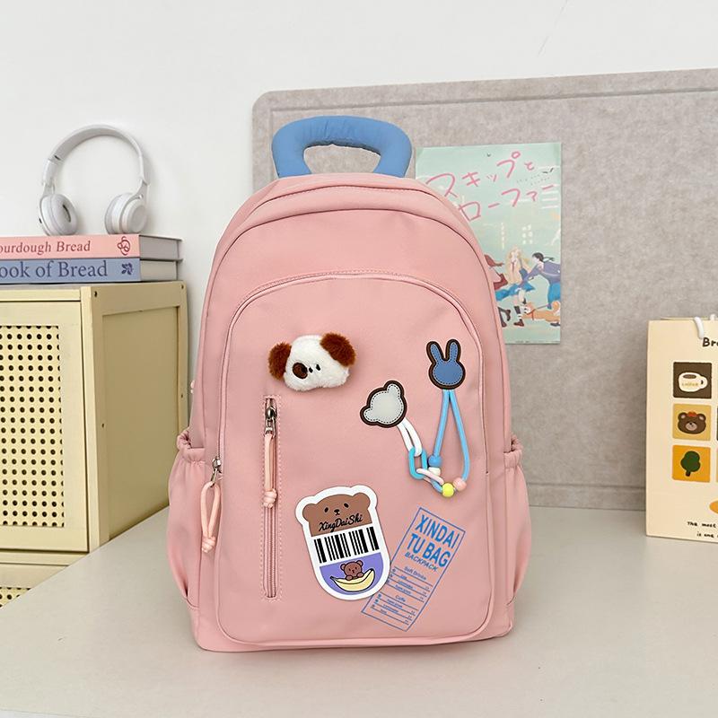 New high-value, fresh, sweet and cute cartoon backpack, middle school student level 1-3 student backpack