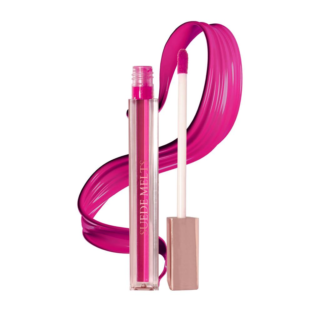 Bergamot Beauté Matte Liquid Lipstick Suede Melts Non Transfer, Waterproof, Kiss Proof Long Lasting Upto 8 + Hours For Womens 2.1ml (Pinktastic)