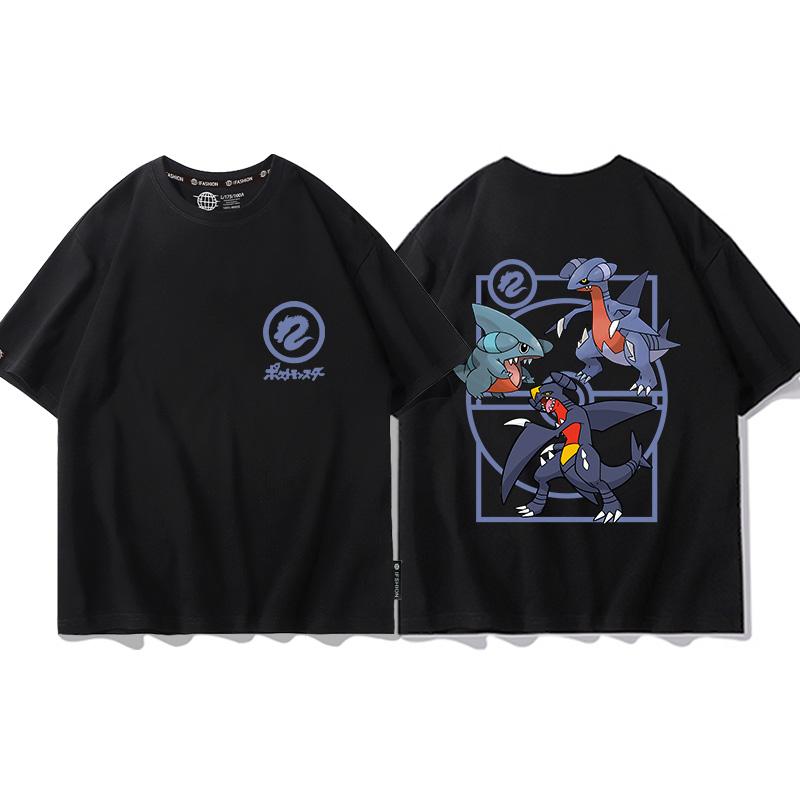 Pokémon Joint Tshirt Childrens Summer Mens and Womens Geng Gui Super Dream Clothes Boys Pokémon Short Sleeves