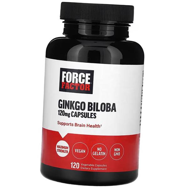 

Ginkgo Biloba Extract, Ginkgo Biloba 120, Force Factor 120vegcaps (71641002) 120vcaps