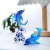 Neue Kreative Dekoration Niedliche Kleine Delfin Serie Schreibtischdekoration Glas Wohnzimmerdekoration Heimdekoration Delfin Glas
