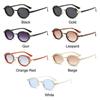 Punk Shades Oval Sunglasses for Women Men 90s Style Glasses Hip-Hop Metal Frame Small Frame Sun Glasses UV400 Protection Glasses
