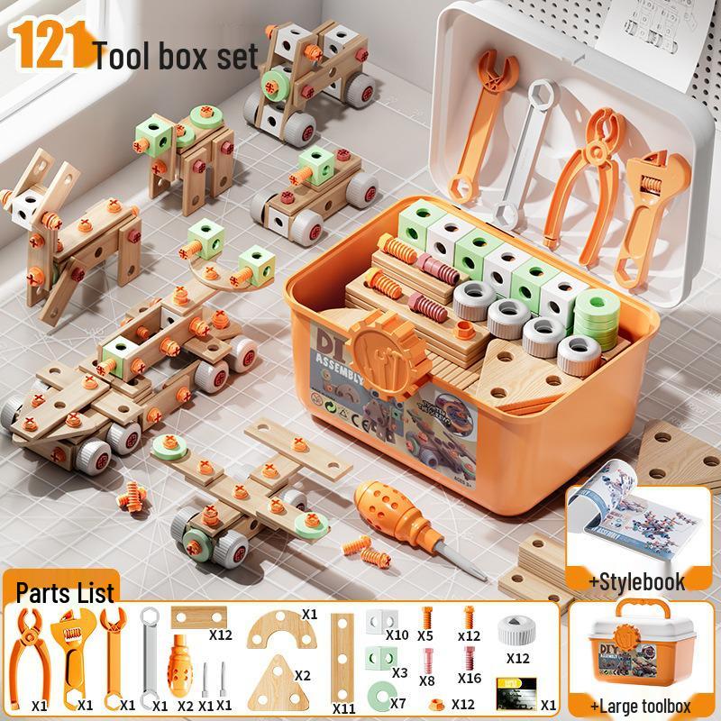 

DIY Kids Tool Box: Hands-On Nut & Screw Assembly for Ages 3-6