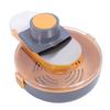 Vegetable Slicing Set with Drain Container Versatile Food Chopper Grater Dicer for Home Kitchen Orange