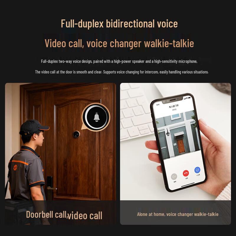 Ezviz DP2S 8MP Ultra HD Smart Peephole Camera (CN version)