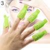 10x Bowknot Plastic Nail Art Soak Off Clip Cap UV Gel Polish Remover Wrap Tool