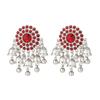 Retro Nepalese Tassel & Beaded Hollow Bell Earrings for Women