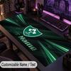 Large Mouse PadIreland Rugby Custom Name Text Personalized Desk Mat Non Slip Gaming Pad