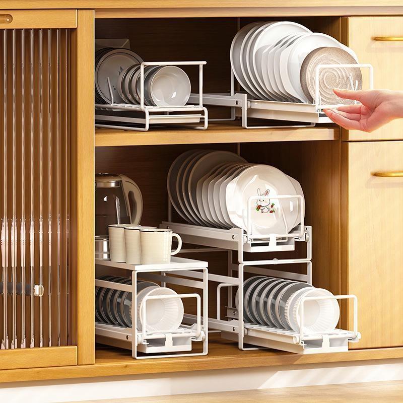 Kitchen Storage Rack Stainless Steel Dish Drainer Storage Shelf Household Sink Dishwashing Rack Organizer Tools