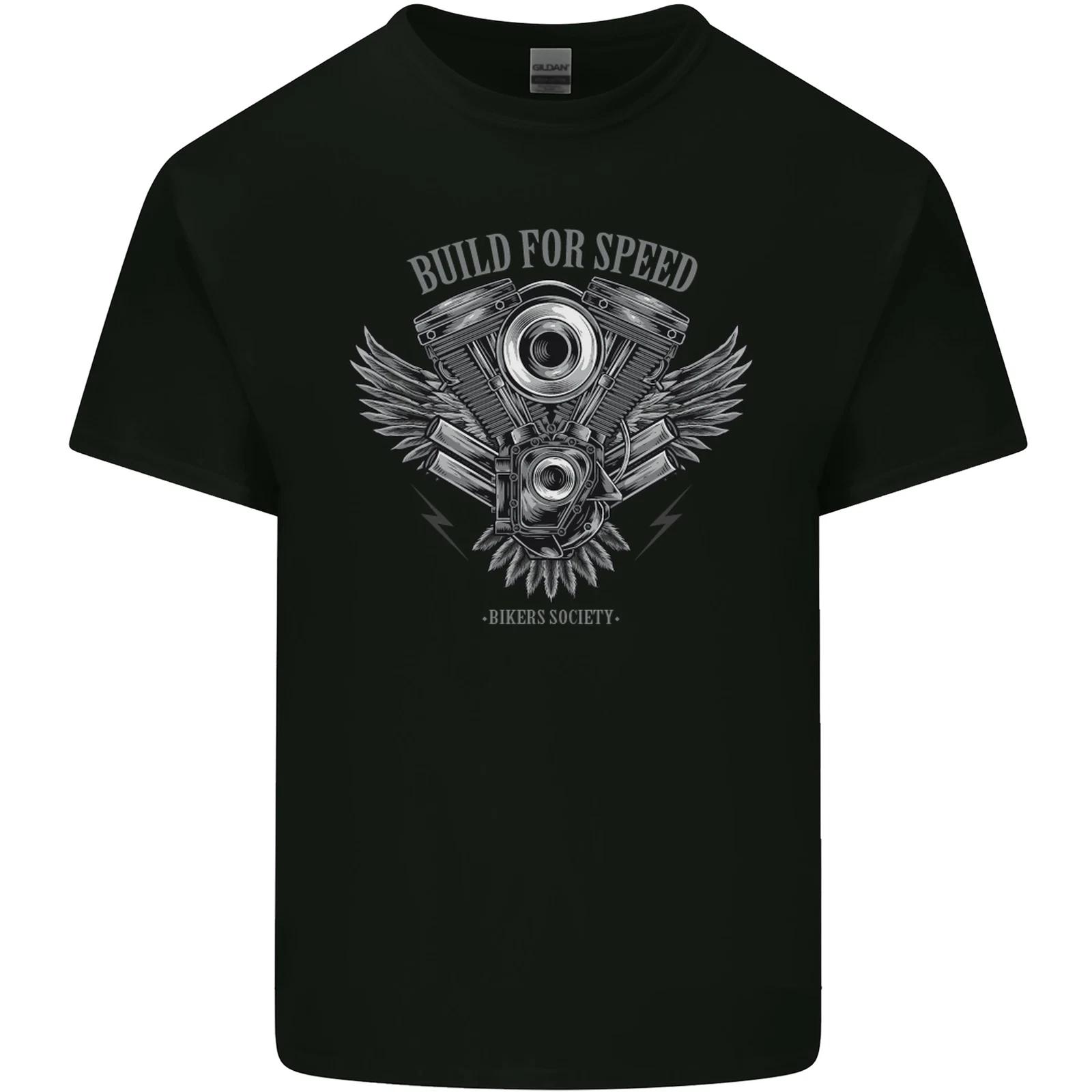 

Built for Speed Biker Motorcycles Motorbike Kids T-Shirt Childrens S