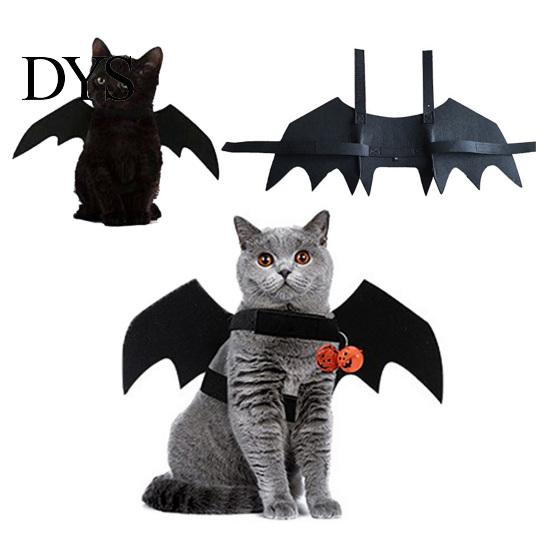 Pet Costume for Party Halloween Bat Wings Costume, Felt Black Harness Small Dogs Cats, Funny Dress Up Apparel Cosplay Parties And Holiday Decoration
