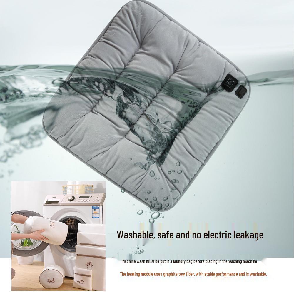 Graphene Heated Car Seat Cushion - Warm Plush Winter Pad, Universal Fit, Thickened Electric Heating.