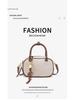 2025 Autumn Quilted Mini Bowling Bag: Retro Crossbody with Fashion Color Block Design for Women