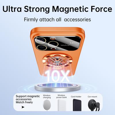 MagSafe Uyumlu iPhone 16 Pro Max Kılıfı Sert PC Destekli Telefon Kılıfı