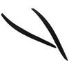 2 Pcs Headlight Eyebrow Glossy Black Trim Front Left Right Decoration for 3 Series Coupe E92 2006‑2012