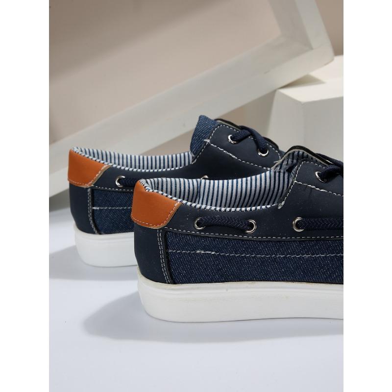 New Navy Blue Casual Shoes Women's Vulcanize Shoes Canvas Shoes Slip-on Sneakers Comfortable Light Flats Sneakers