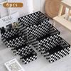 Woven Black Storage Baskets Shelf Tote Boxes Container with Built-in Handles for bedroom living room office kids room dressing room