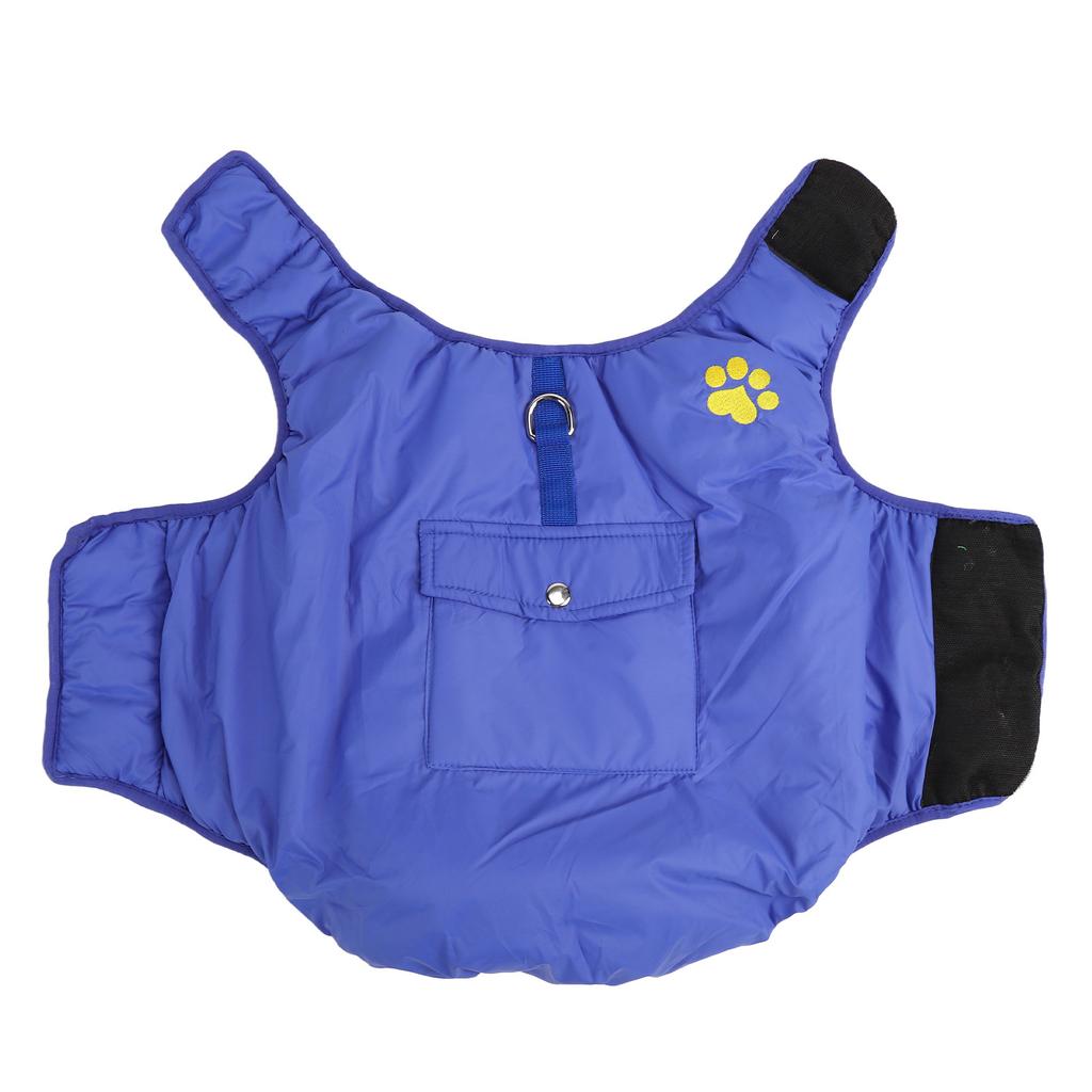 Dog Warm Vest Soft Adjustable Double Sided Wearable Waterproof Pet Cold Weather Coat for Medium Large Dogs