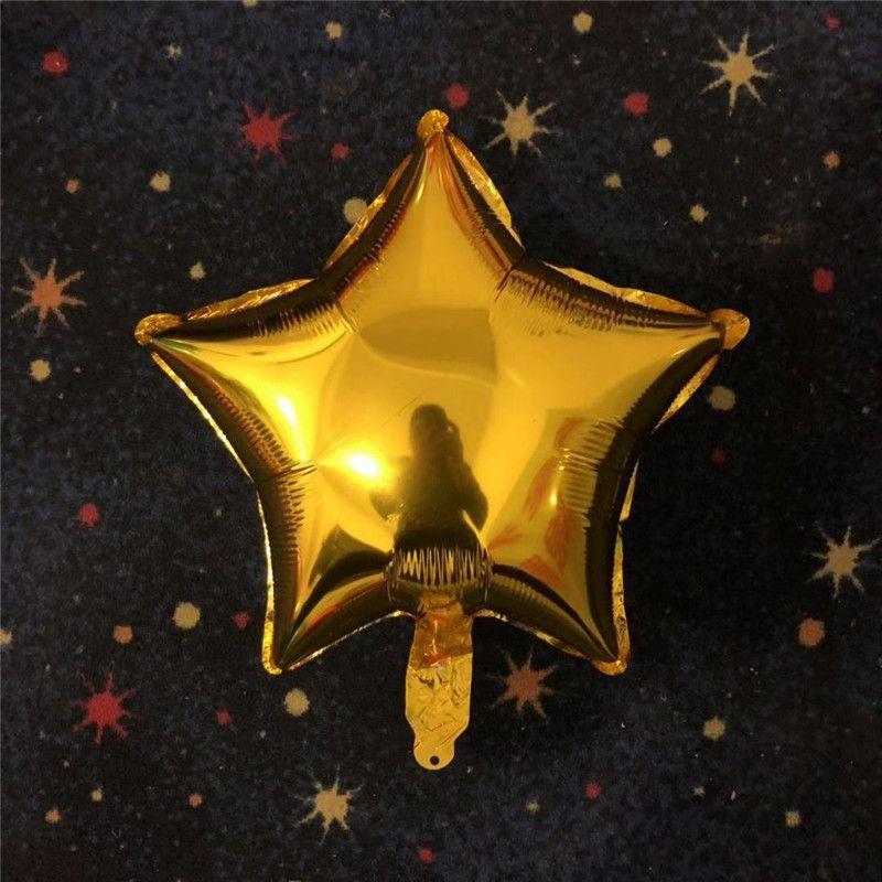 Colour Solid 18" Foil Balloons Heart Star Round Shape For Wedding Birthday Party