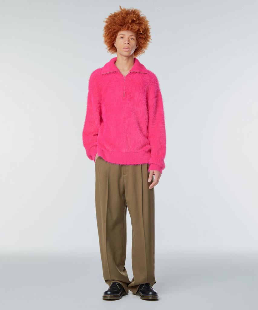 INSTANTFUNK Ms Brushed Half Zip Knit