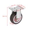 4Pcs 2in TPE Rubber Removable Mute Chair Fixed Rubber Casters