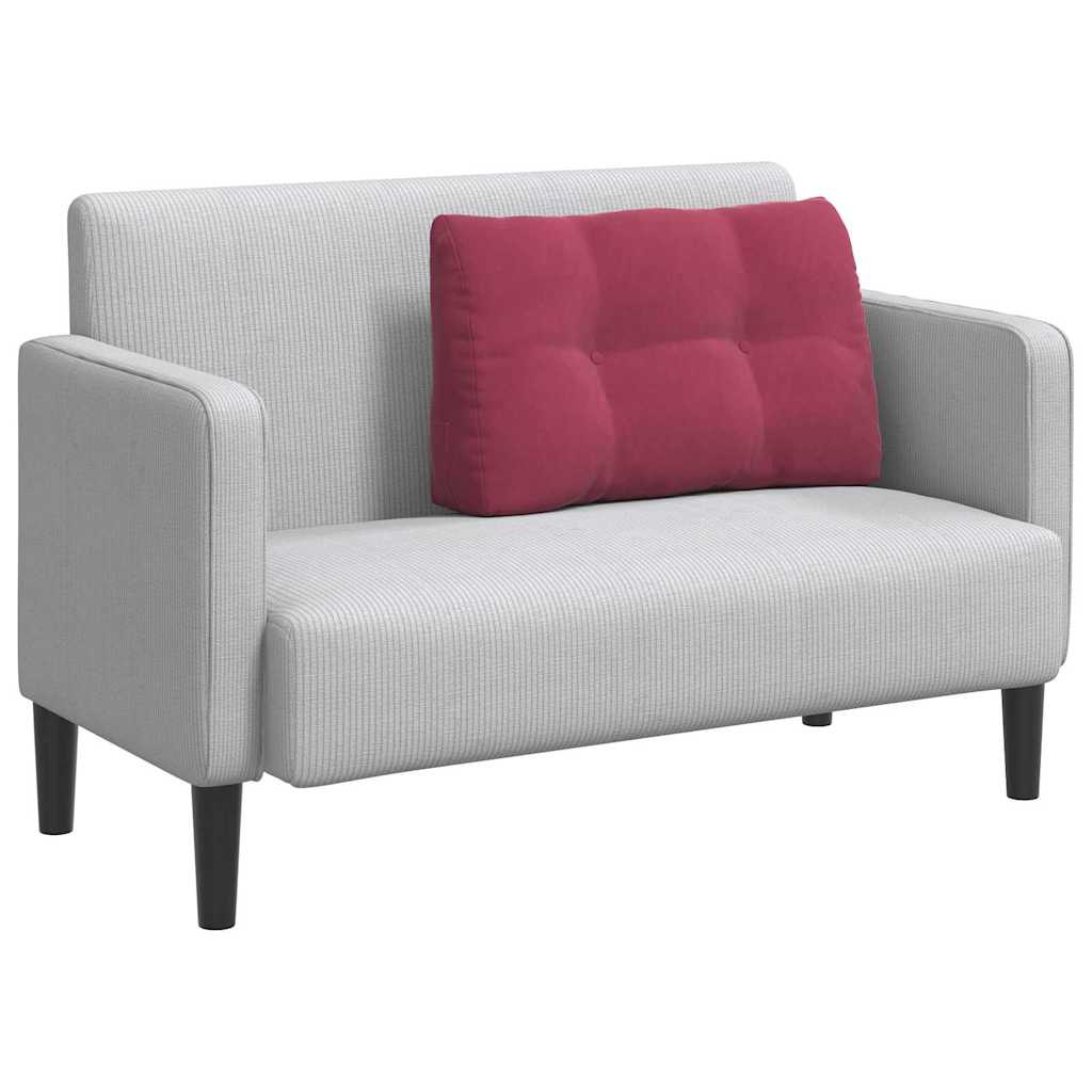 Back Cushion Burgundy Red 80 x 24 x 50 cm Velvet
