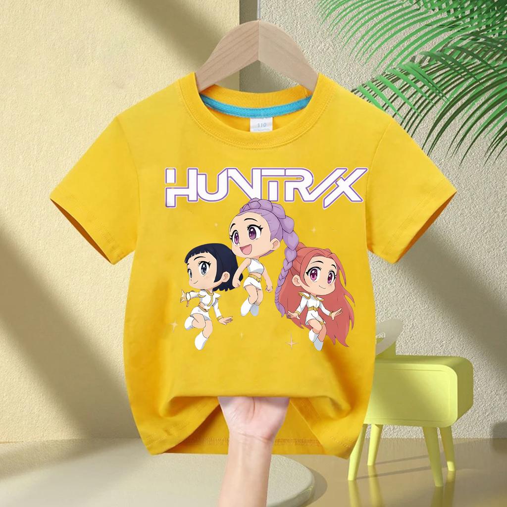 Girls Hooded Sweatshirt Warm Cute KPop Demon Hunter Cartoon Children's Wave Fashion Casual Tops Rumi Casual Purple Pink Clothing