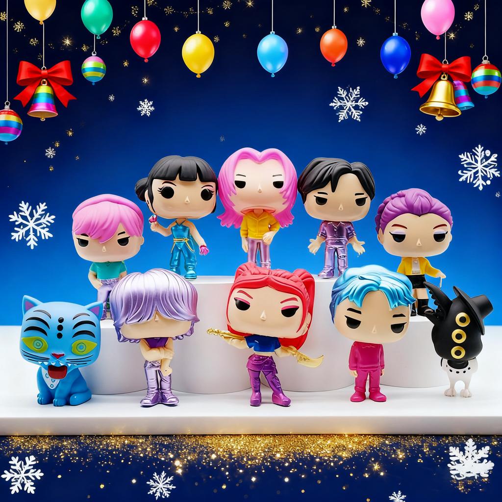 Anime Kpop Demon Hunters Figure Model Toy Cartoon Gaming Peripherals Desk Decoration Collection Figures Model Toy For Kid Gift's