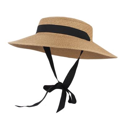 Summer Oversize Beach Hats For Women 25cm Brim Large Straw Hat Sun Protection