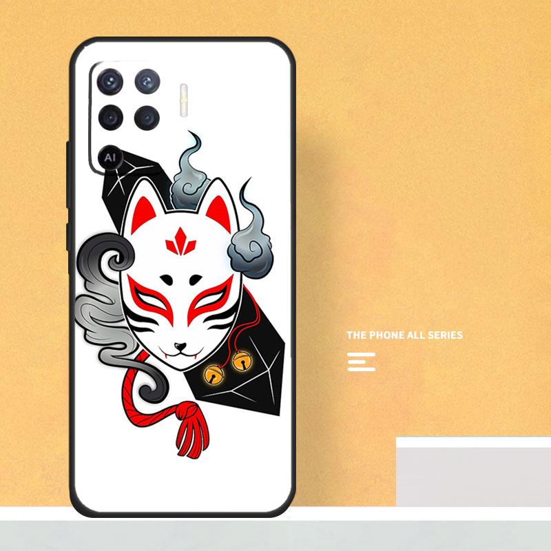 Japanese Style Fox Case For Oppo A5 A6 Pro A16 A76 A96 A17 A57 A40 A60 A80 A98 A58 A78 A18 A38 A54 A74 A94 A15